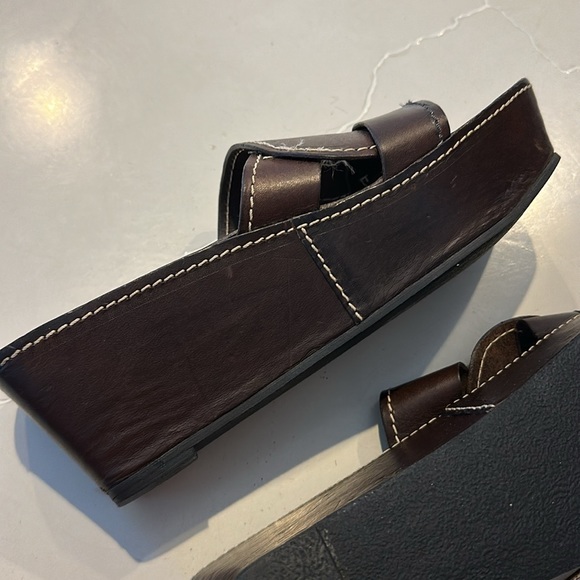 Brown leather Robert clergerie platforms - Picture 6 of 6